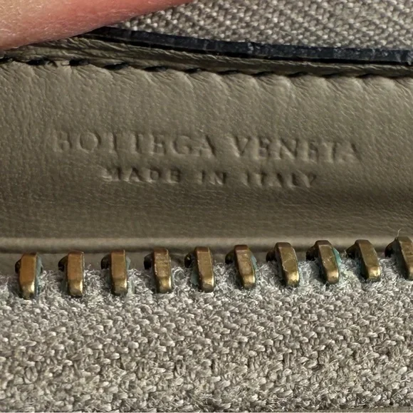 Bottega Veneta Checkered Leather Wallet - Picture 6 of 12